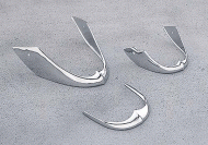 Yamaha Chrome Metal Fender Tips- Yamaha V Star 650 Classic/Silverado (All Years)