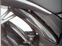 Carbon Fiber Works Exhaust Guards- Yamaha R1 Single Exhaust (2007~)