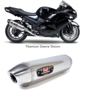 Yoshimura R-77 Full Exhaust System - Kawasaki ZX14R (2008-2009) Stainless Canister