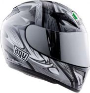 AGV T-2 Helmet - Black/Gun/Silver