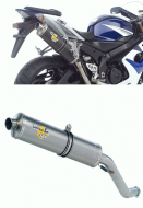 Leo Vince SBK Slip-On Oval Mufflers - Suzuki GSXR1000 (2005-2006) High Mount