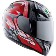 AGV T-2 Helmet - Black/Red/Silver