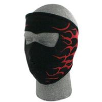 Zan Full Face Neoprene® Mask - Red Flames