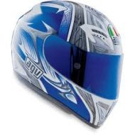 AGV T-2 Helmet - White/Blue/Silver