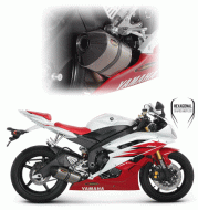 Akrapovic Slip-on/Bolt-on (Hex) Mufflers- Yamaha R6 (2003-2005)