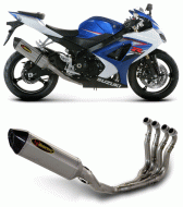 Akrapovic Racing Full Exhaust (Hex) System- Suzuki GSXR1000 (2007-2008) Single System