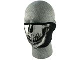 Zan Half Face Neoprene® mask - Glow in the Dark Skull