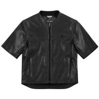 Icon One Thousand Leather Jacket - Shorty Stealth